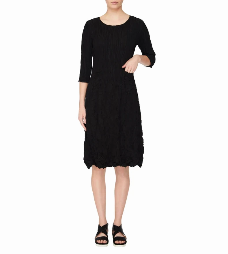 3/4 SLEEVE DRESS Tailored-fit Cozy Cut