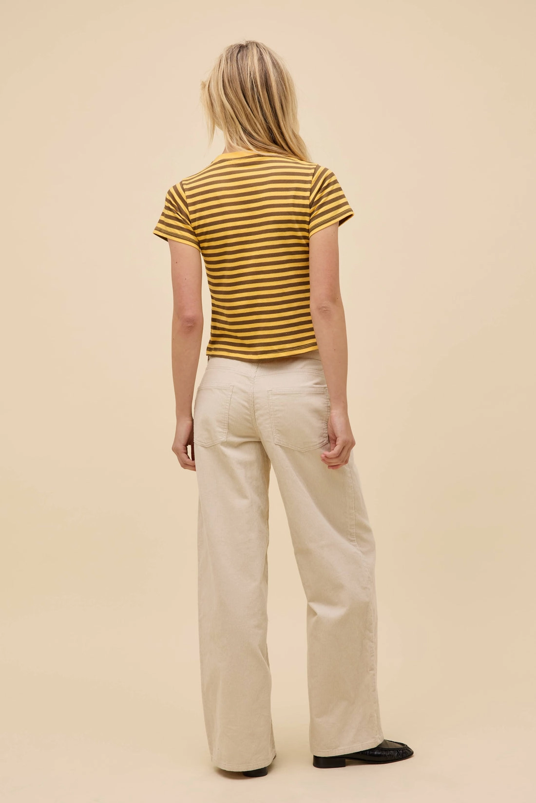 RecycledPolyesterBlend 44 STRIPED VINTAGE TEE