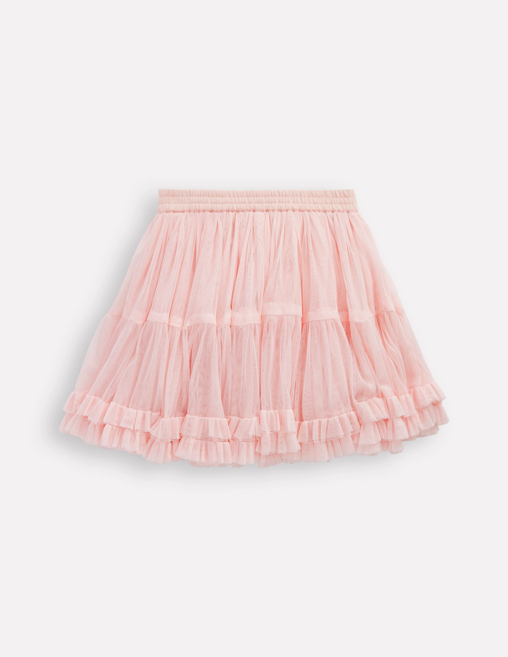 Tulle Ruffle Skirt-Pink Subtle Detail Influencer Style