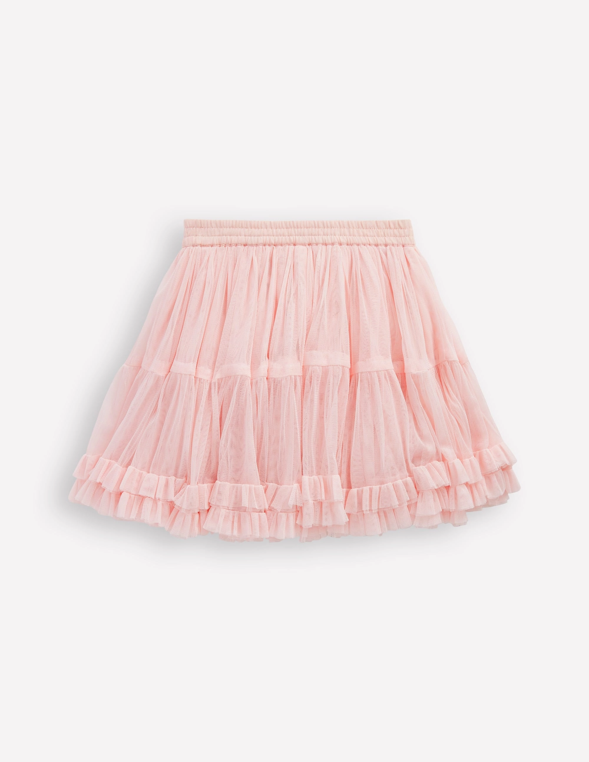 Style Vibes Modern Chic Tulle Ruffle Skirt-Pink