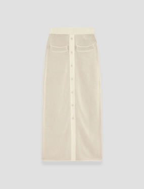 Comfort Fit Micro Stripe Knit Skirt