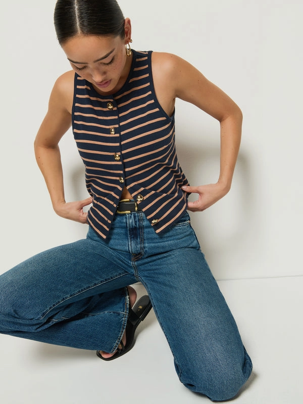 AllPurpose Design No Iron Fabric ABBIE TANK