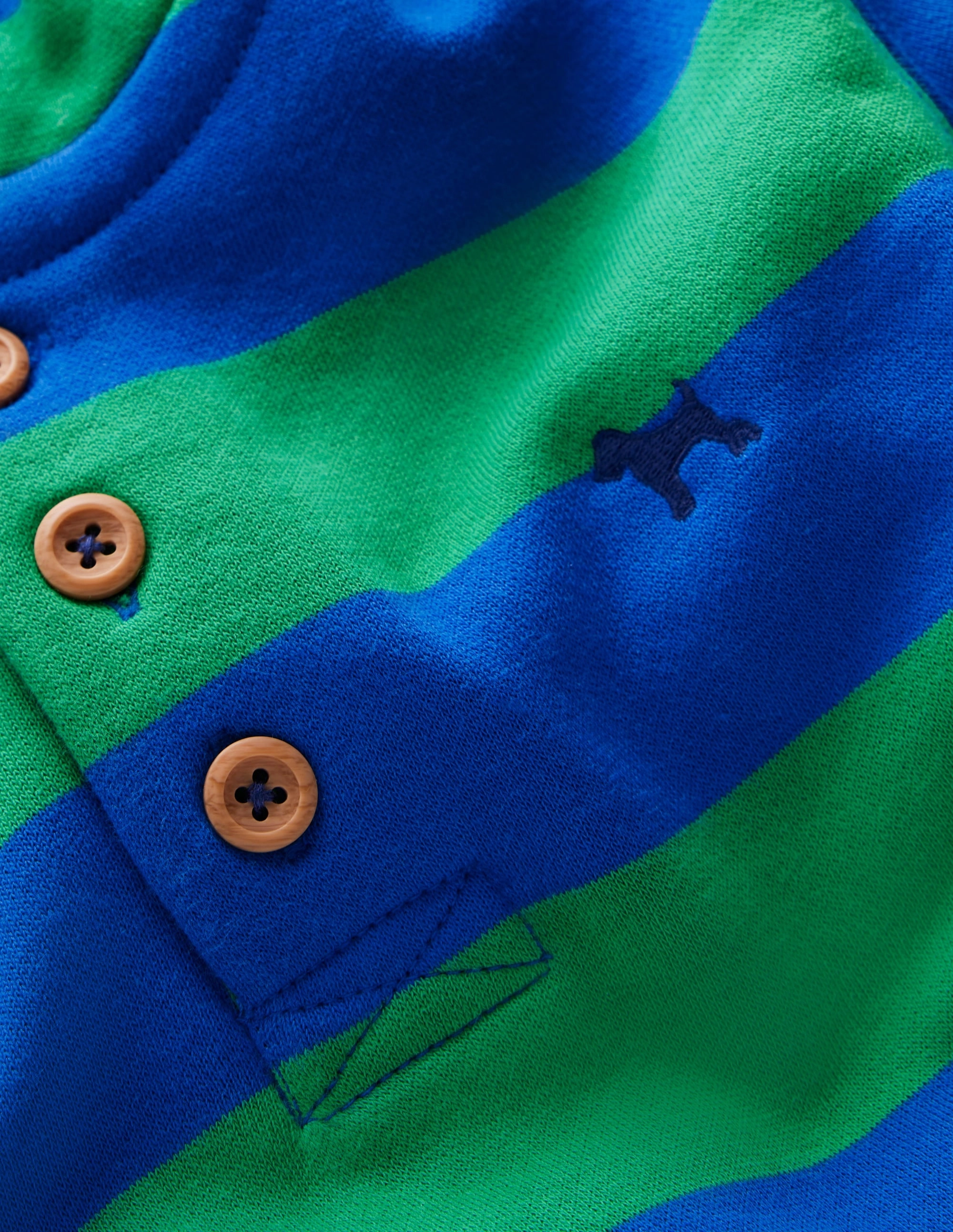 Seamless Knit Design Fashionable Shirt Button Down Hoodie-Sapling Green/ Kingfisher Blue