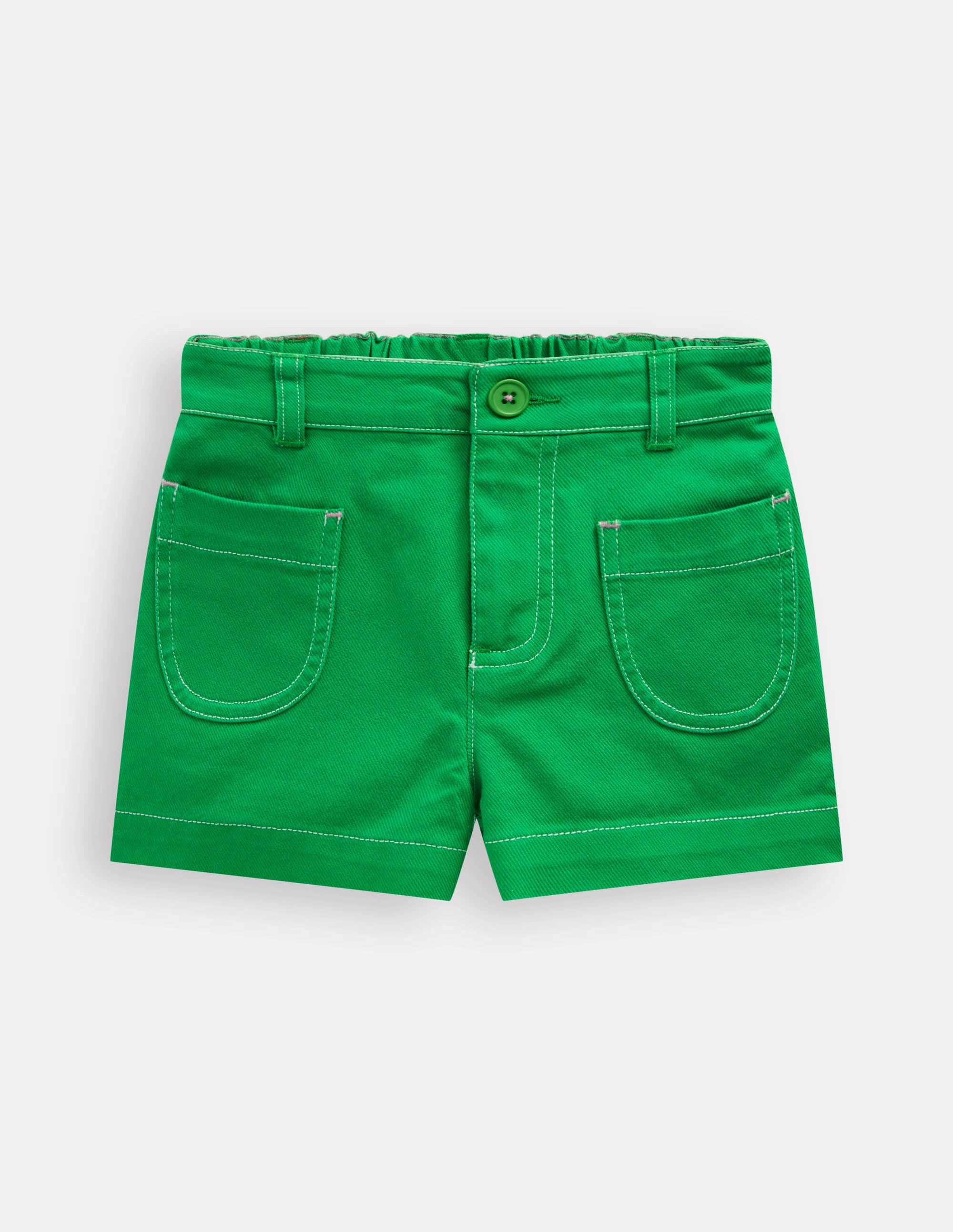Patch Pocket Shorts-Green TaglessLabeling scarf