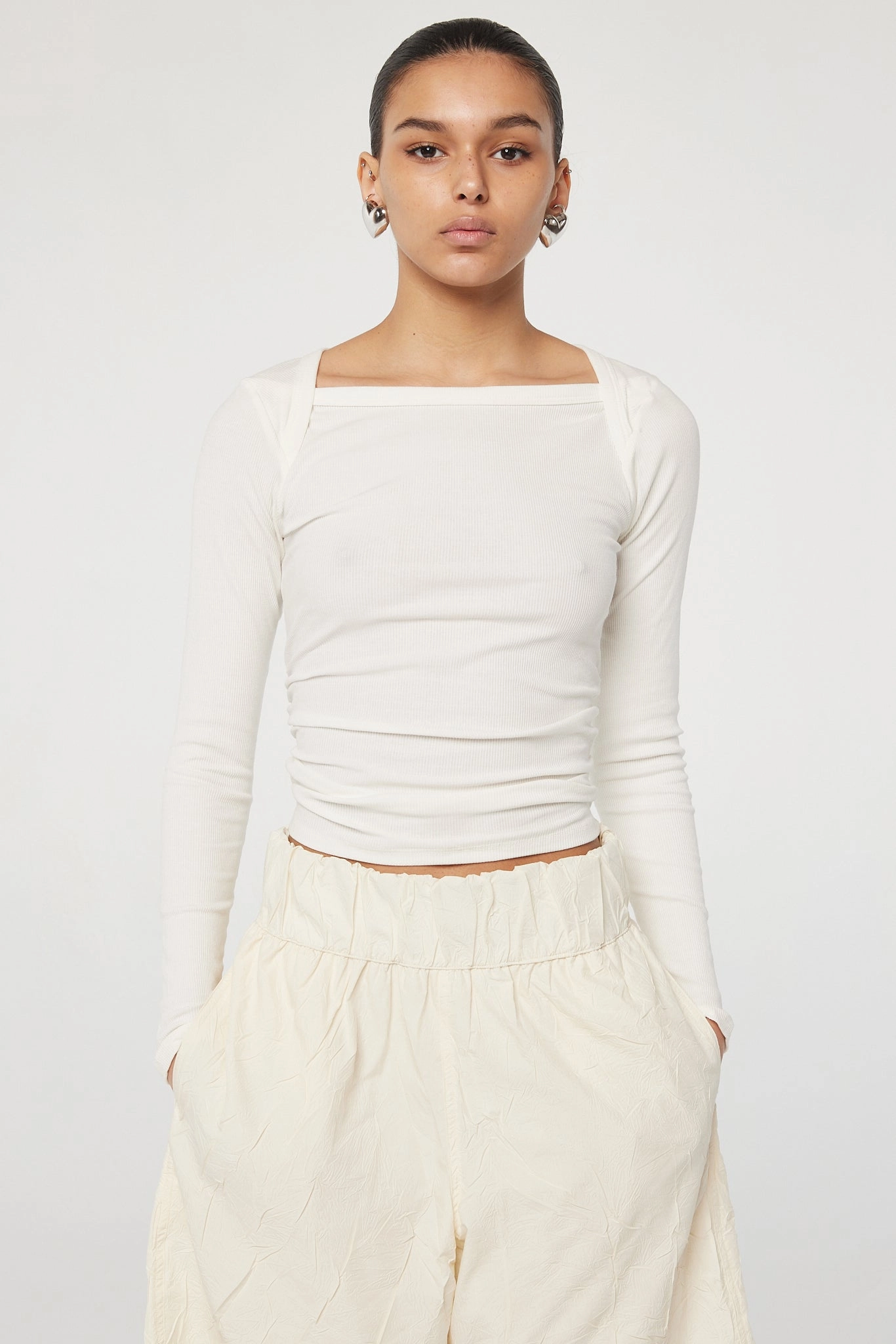 BECKS LONG SLEEVE TOP SeamFree Knitting Modern Polo