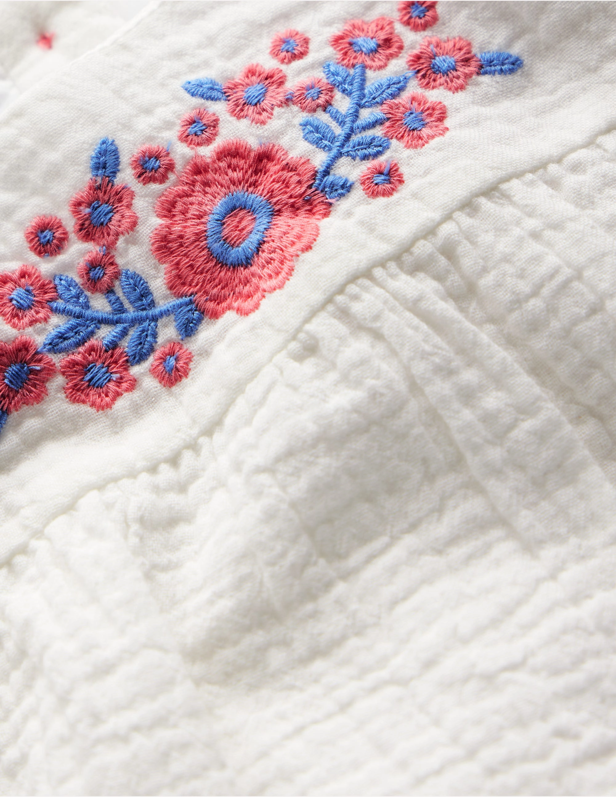 Embroidered Woven Play Set-White Embroidered Wedding Versatile