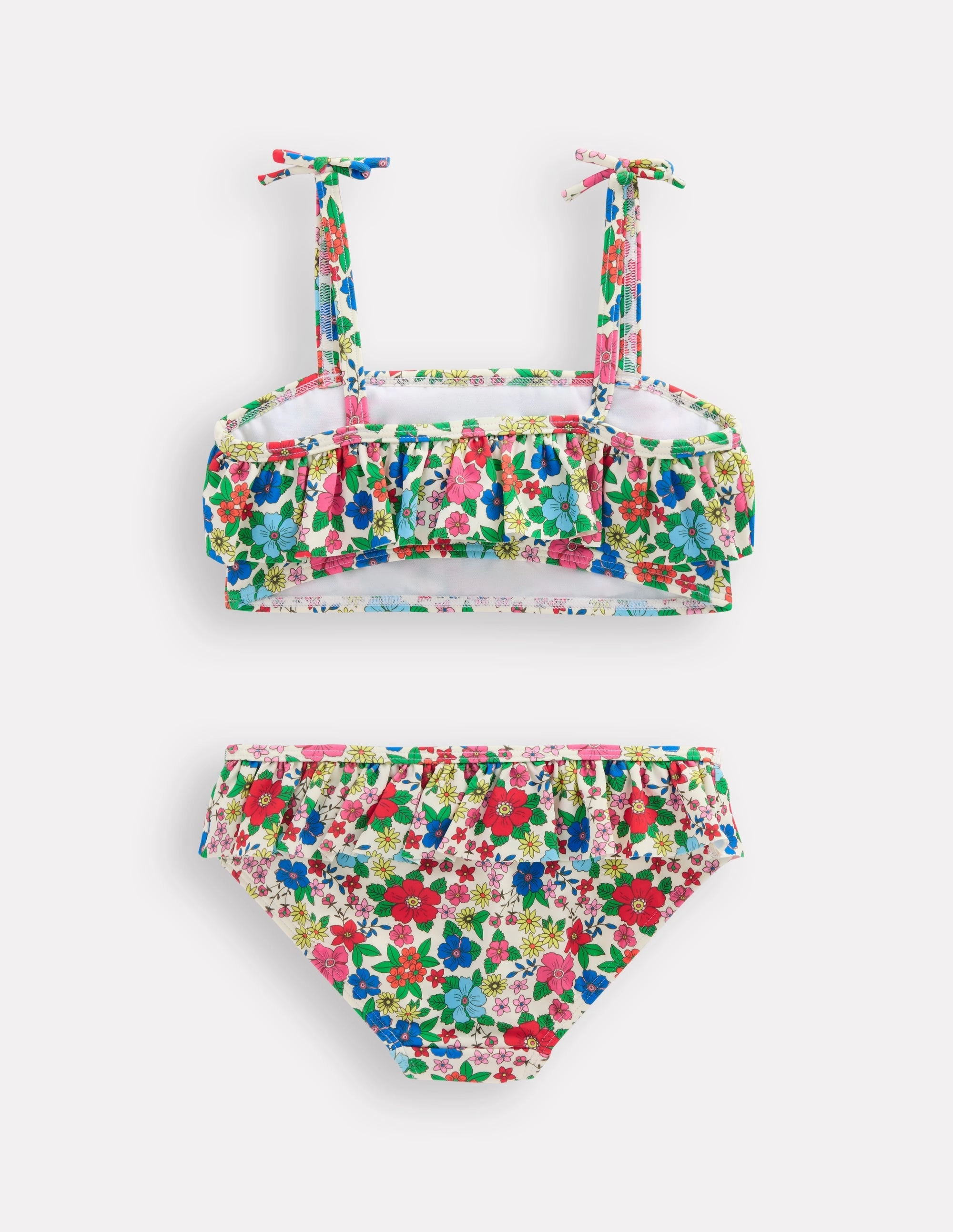 Ultraviolet Barrier Color-Blocking Tallulah Frill Bikini-Multi Holiday Flowerbed