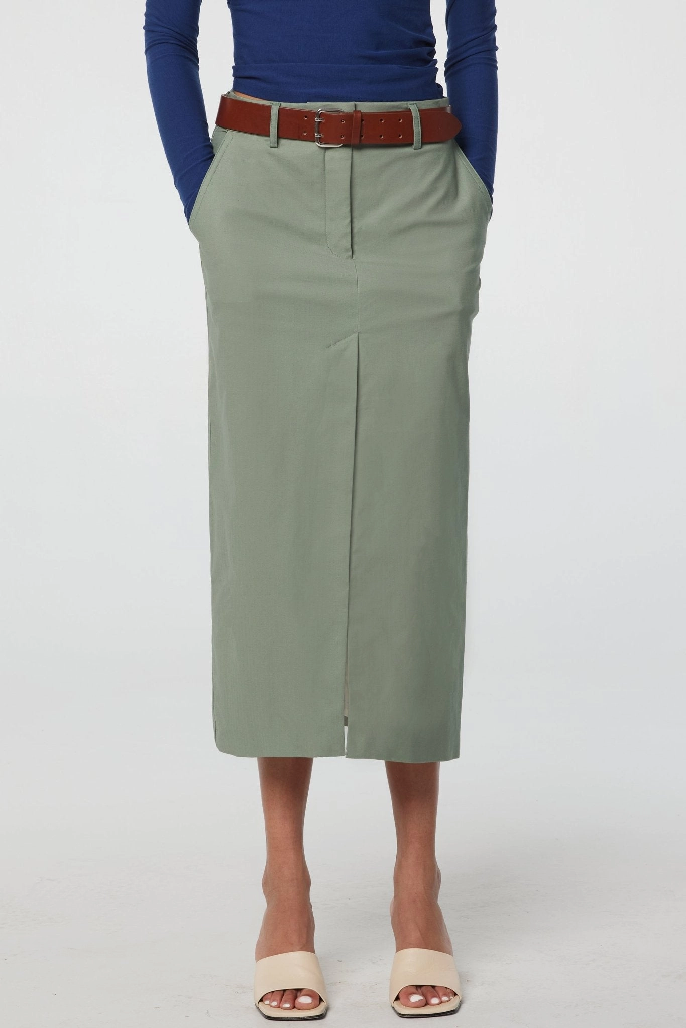 Linen blend ISABEAU SKIRT