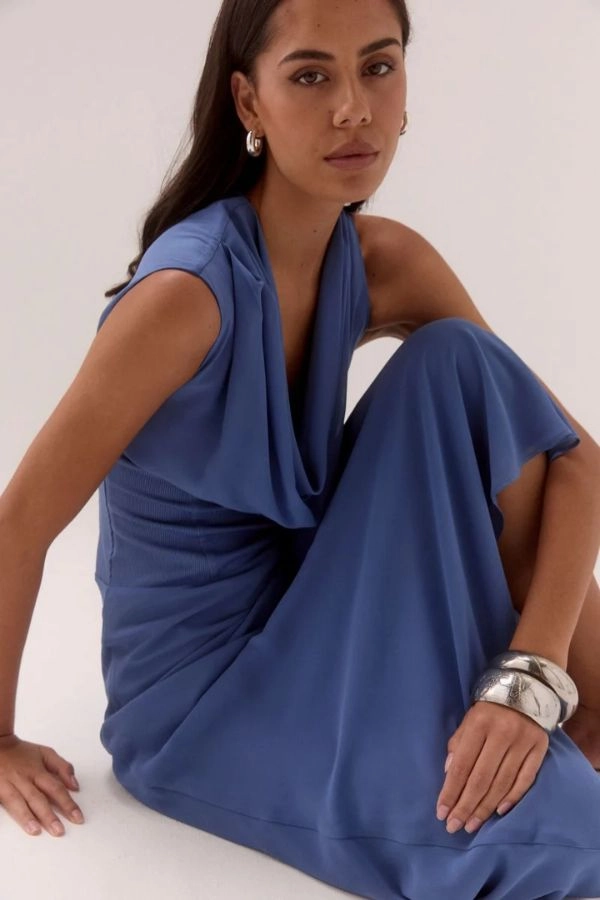 Low Maintenance Ada Dress Dusk Blue