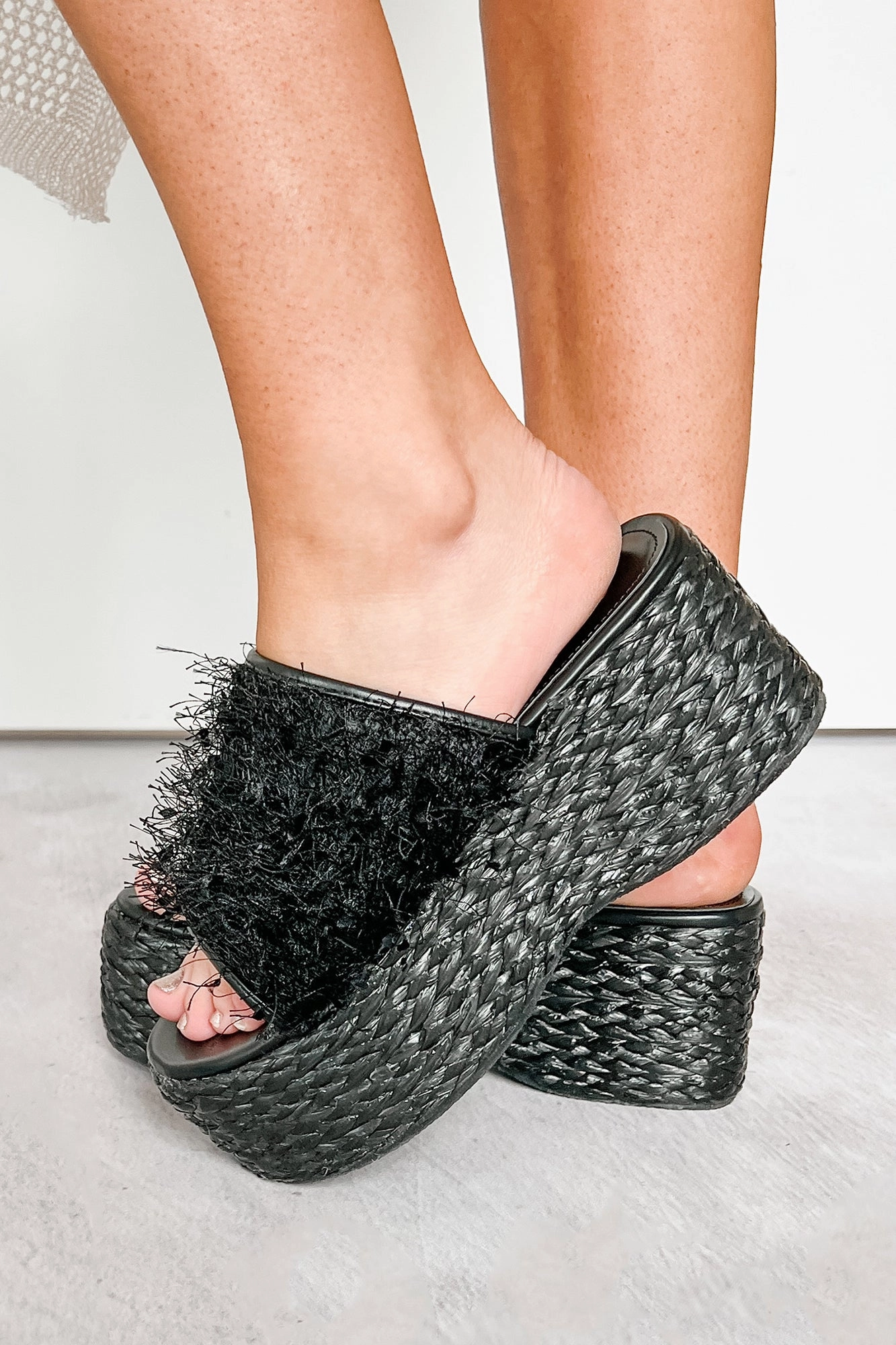 Pure Piece Light Base Addressing The Rumors Flurry Platform Sandal (Black)