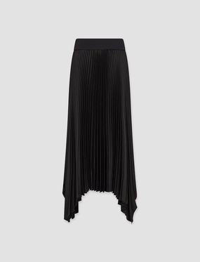 Adjustable drawstring Ade Knit Weave Pliss Skirt