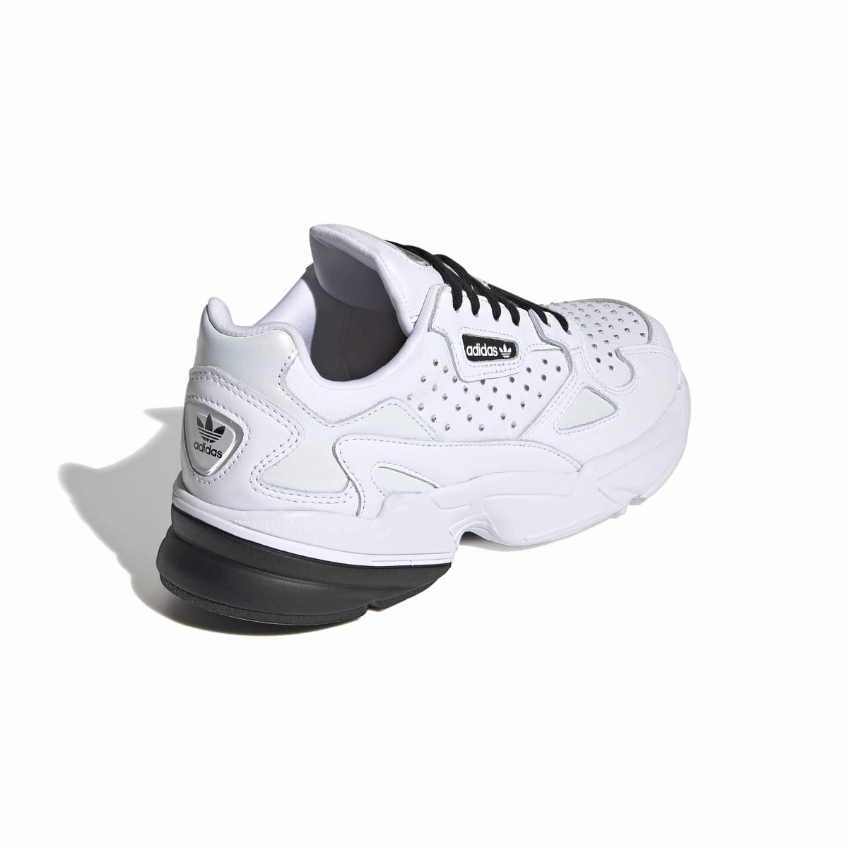 ADIDAS FV3413 FALCON WMN`S (Medium) White/Back/White Mesh/Leather Lifestyle Shoes Royal Mood