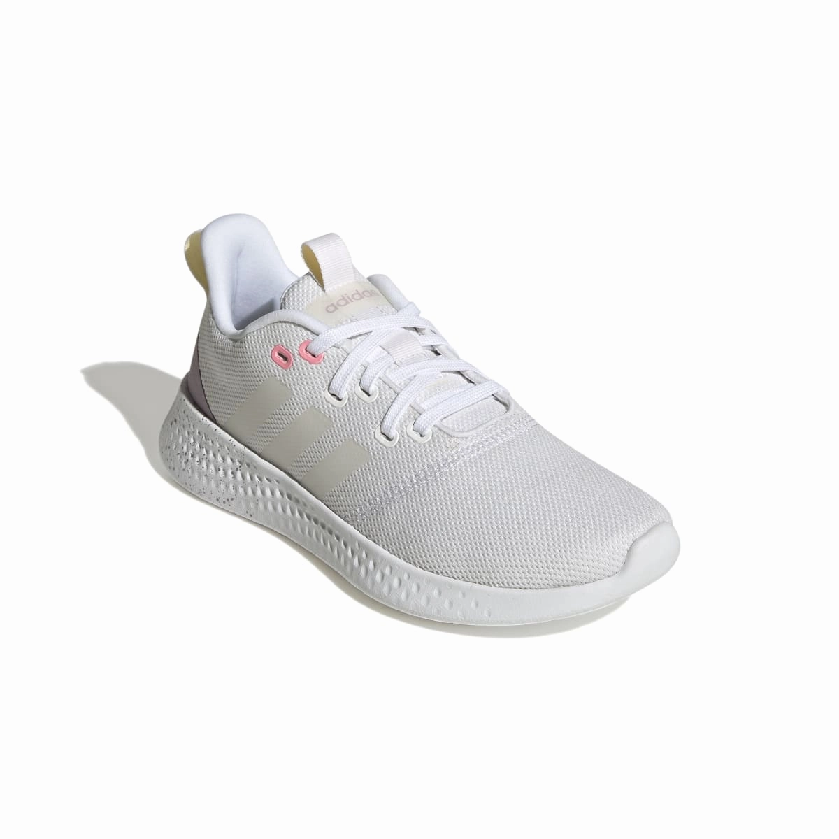 ADIDAS GV8930 PUREMOTION WMN'S (Medium) White/White/Purple Metallic Textile Running Shoes Mesh Upper Forest Mood