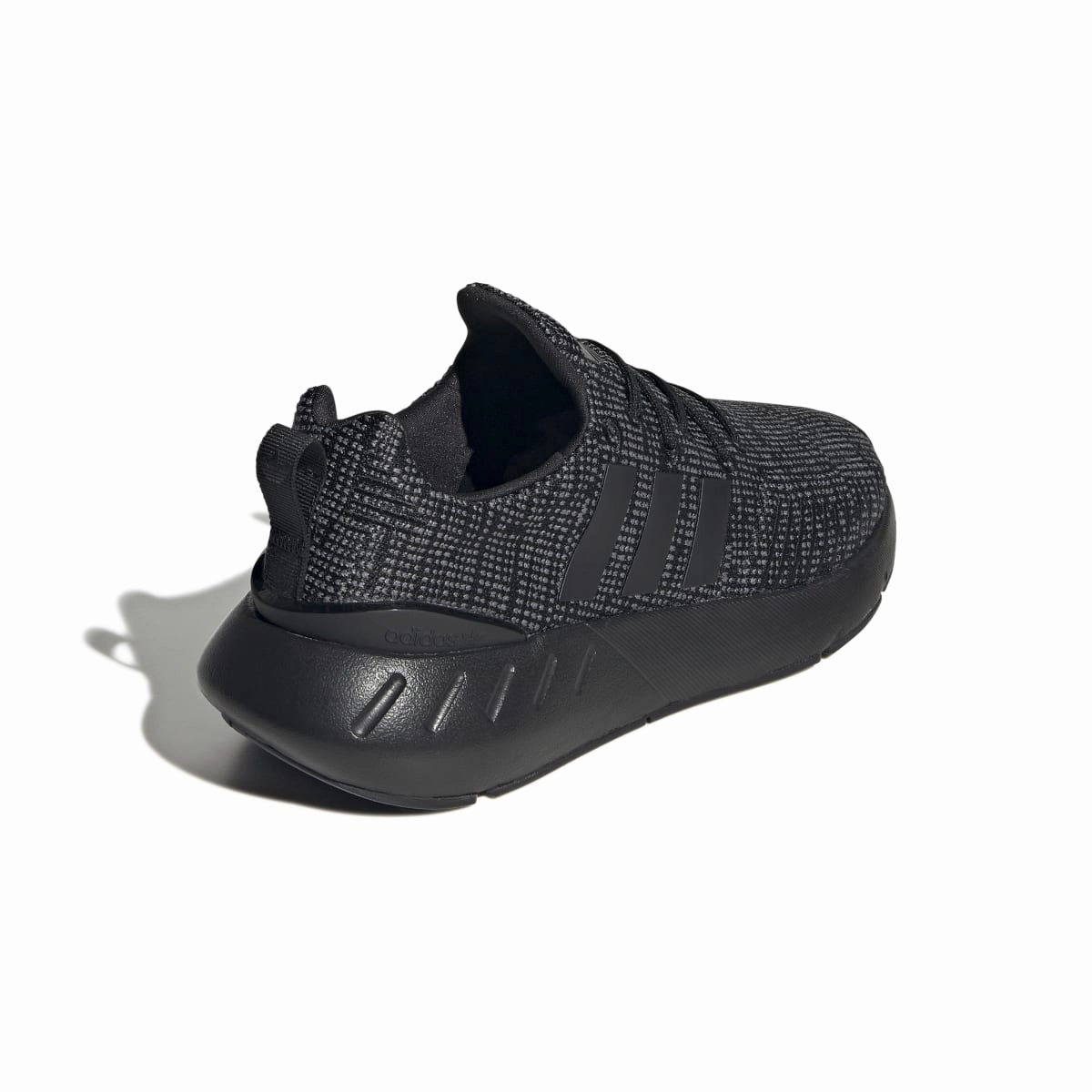 ADIDAS GW8166 SWIFT RUN 22 JR'S (Medium) Black/Grey/White Mesh/Knit Running Shoes Body Balance
