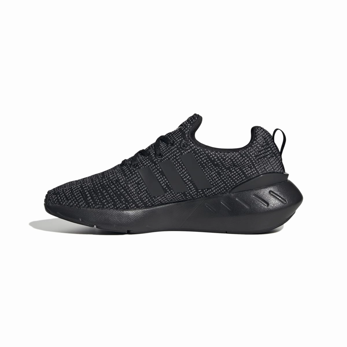 Peak Mode ADIDAS GW8166 SWIFT RUN 22 JR'S (Medium) Black/Grey/White Mesh/Knit Running Shoes