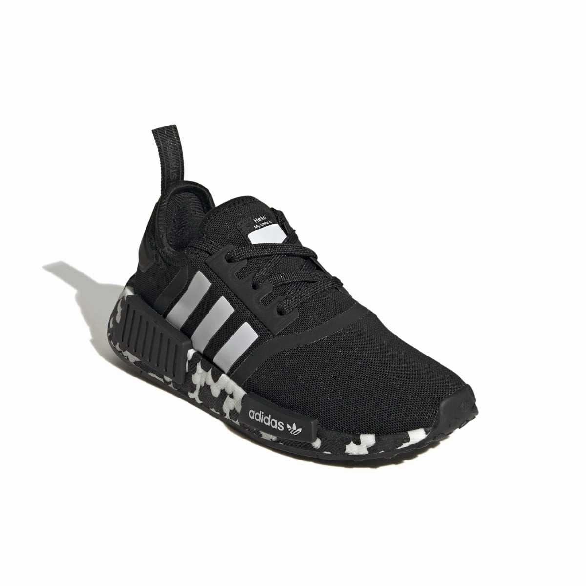 Dance Mode ADIDAS GW9594 NMD_R1 JR'S (Medium) Black/Black/White Textile Running Shoes