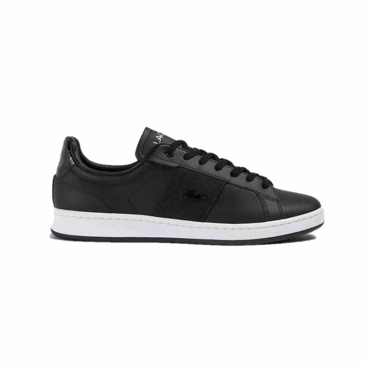 Wide Path LACOSTE 7-45SMA0046312 CARNABY PRO GGR MN'S (Medium) Black/White Leather & Synthetic Lifestyle Shoes