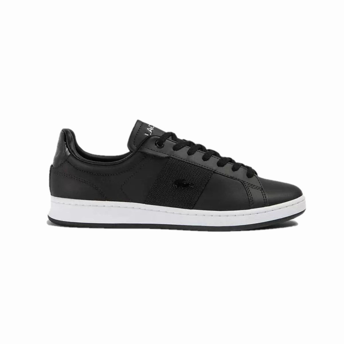LACOSTE 7-45SMA0046312 CARNABY PRO GGR MN'S (Medium) Black/White Leather & Synthetic Lifestyle Shoes Pool Time Durable Stitching
