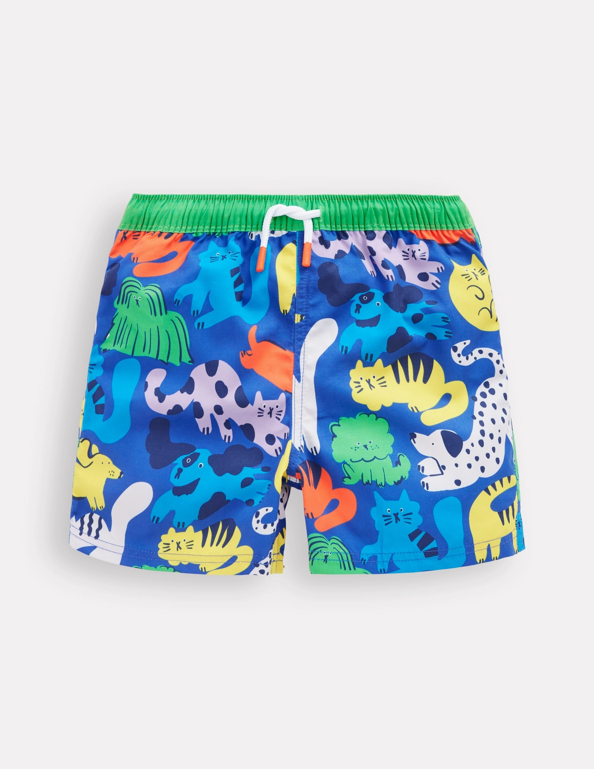 Swim Shorts-Rainbow Pets Anti Chafing Edges Elastic Free Edges