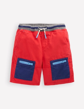 Concert wear Adventure Shorts-Poppy Red