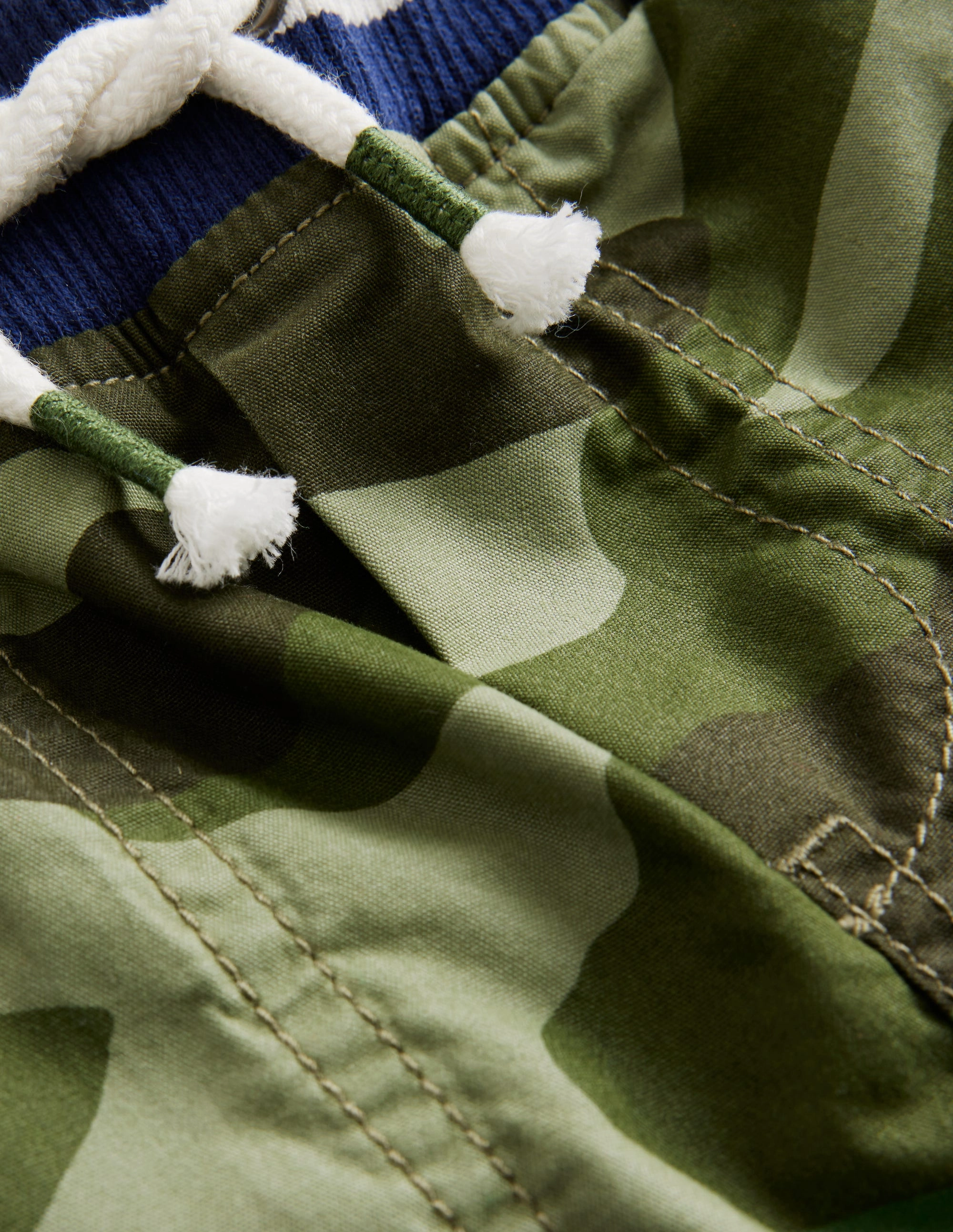 Adventure Shorts-Tonal Green Camo Temperature Regulating Fibers Reflective details