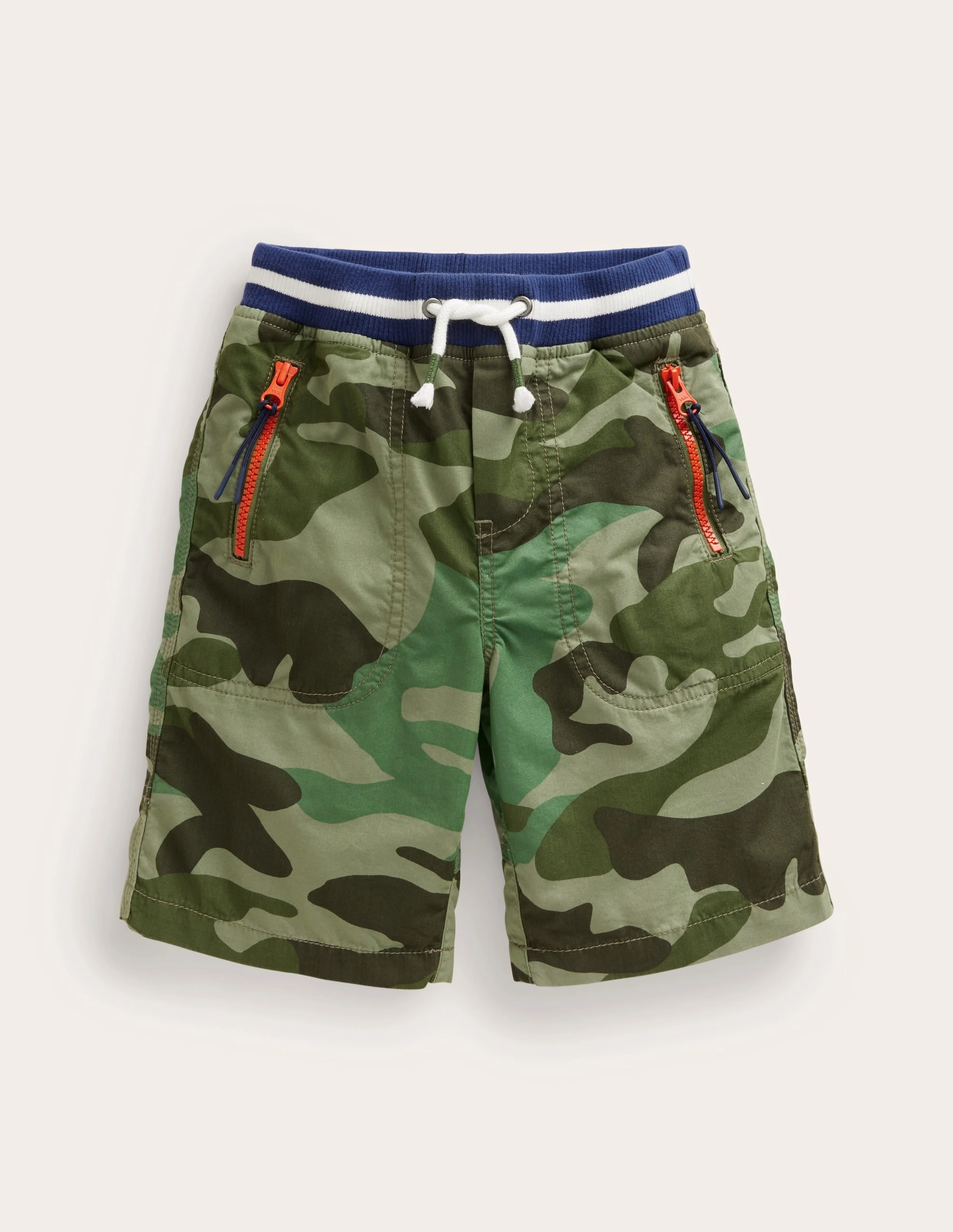 Adventure Shorts-Tonal Green Camo Chill Comfort Fit Heat Ready