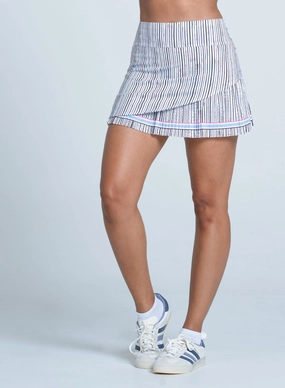 Anti Odor Technology Wind Resistance Peek A Blue Pleated Skirt-14"