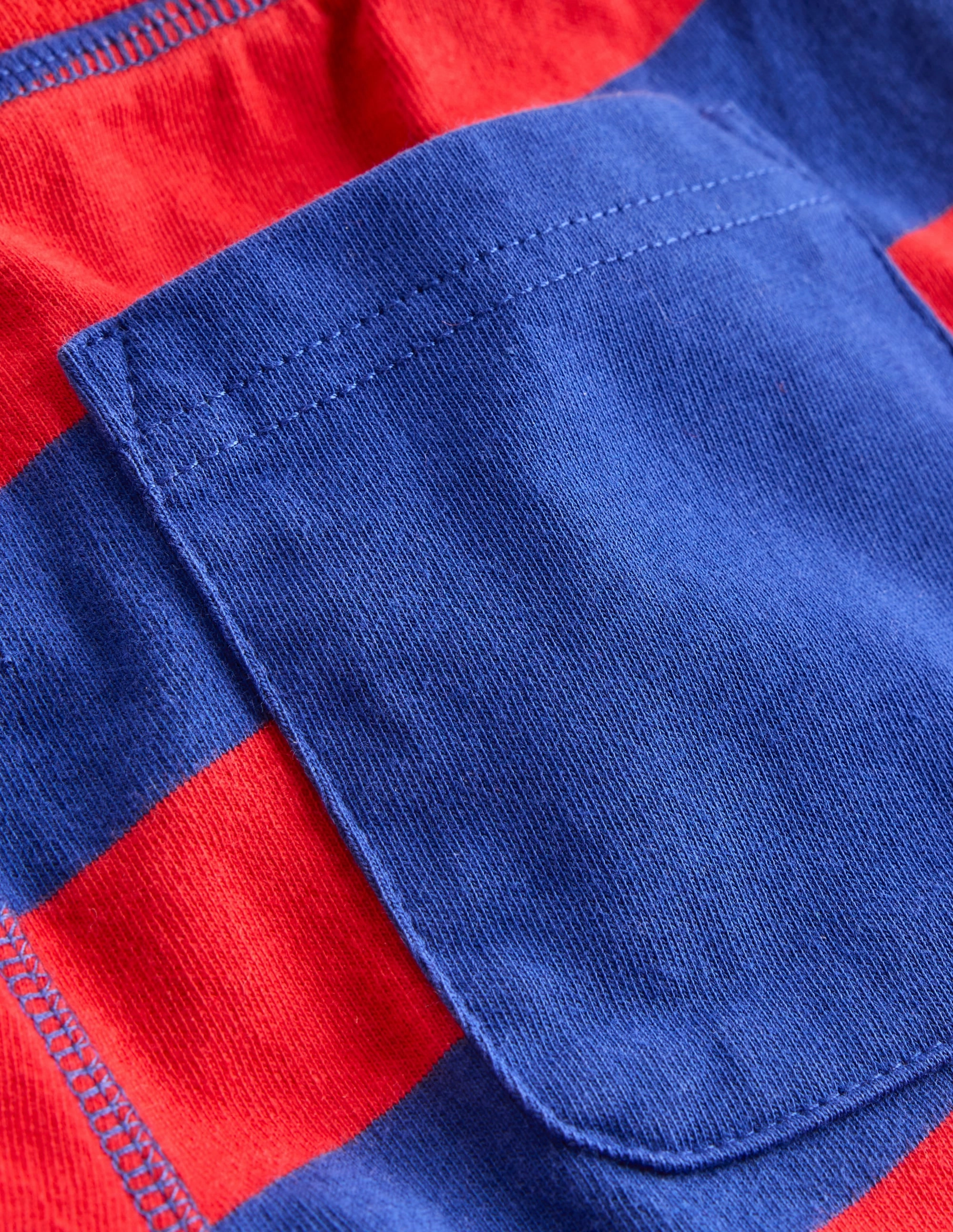 Jersey Baggies-Poppy Red/ Sapphire Blue Smart Fit