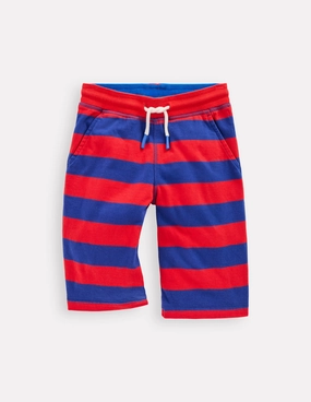 Jersey Baggies-Poppy Red/ Sapphire Blue high - rise