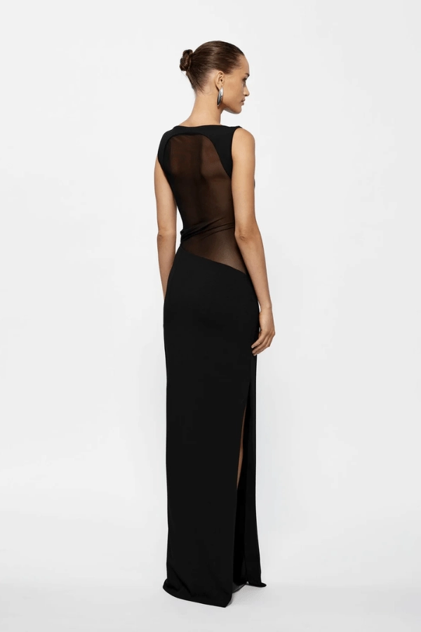 Transitional-Wear spring fresh Aisha Gown Black