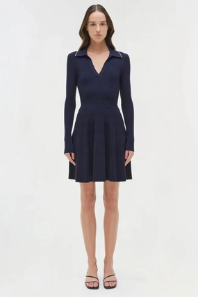 Alcott Knit Mini Dress Midnight Sleek Comfort