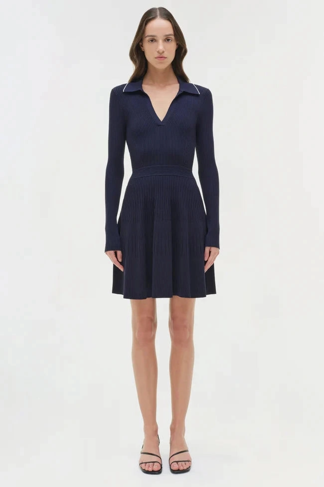 Alcott Knit Mini Dress Midnight Sleek Comfort