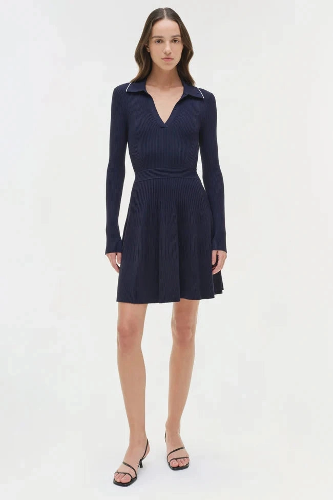 confident look Alcott Knit Mini Dress Midnight