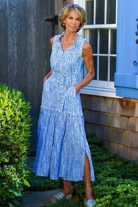 Versatile Wearable Lounge Fit Alexis Dress / Blue Wave