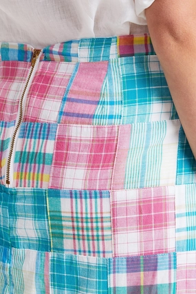 Family Celebration Design Detail Ali Skirt Reef Patch Madras