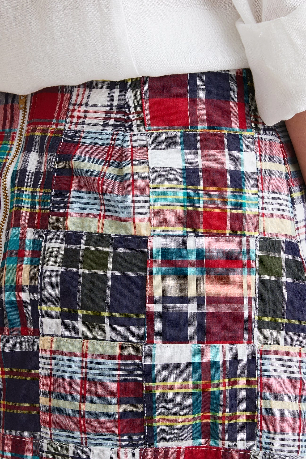 Ali Skirt Sconset Patch Madras Travel Influence Subtle Details