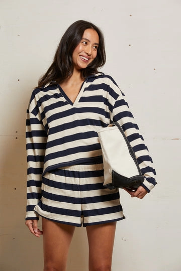 ALISON STRIPE TENESSE JERSEY AntiStaticFabric VersatileLayering
