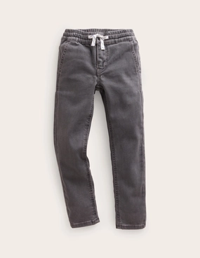 Functional Ease Layered Style Jersey Skinny Jeans-Grey Denim