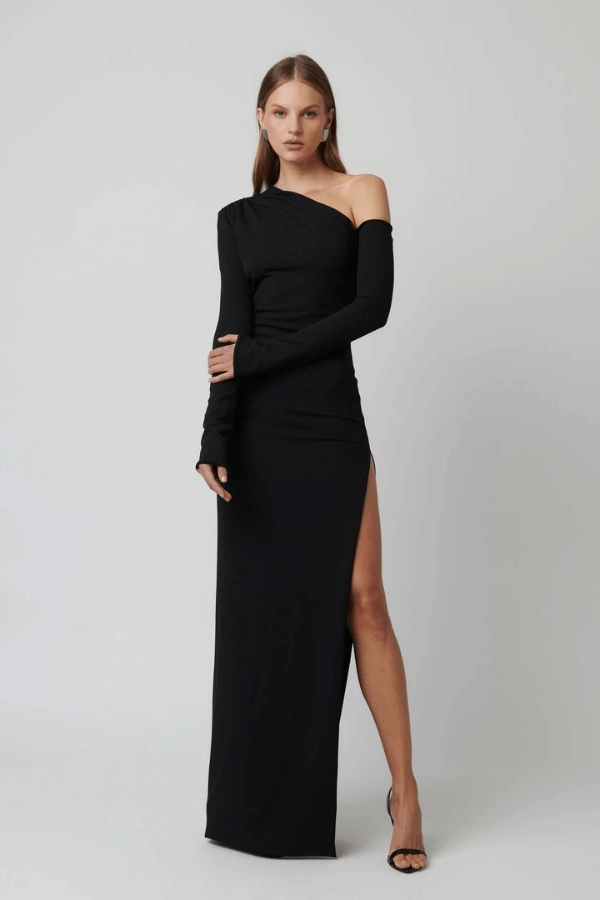 Subtle Touch Versatile Comfort Cayley Gown Black