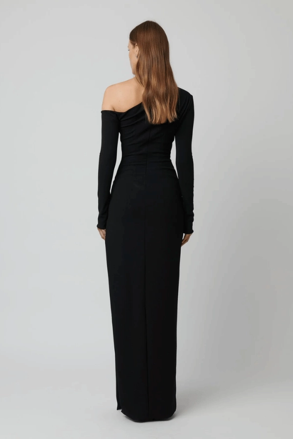 Satin Grace Cayley Gown Black