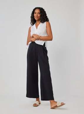 No Pinch PLEATED WIDE LEG ANKLE PANT