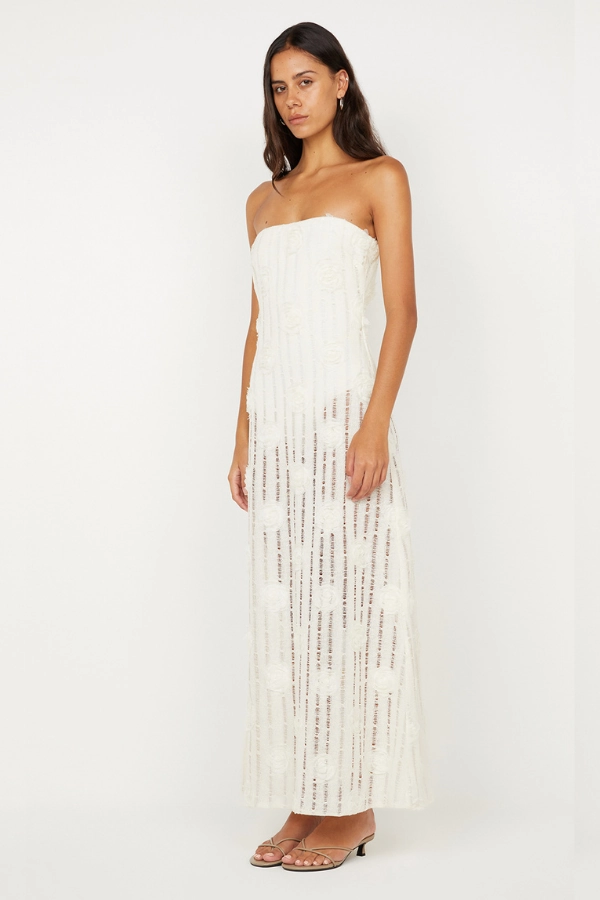 Amelie Strapless Dress Ivory Timeless Style