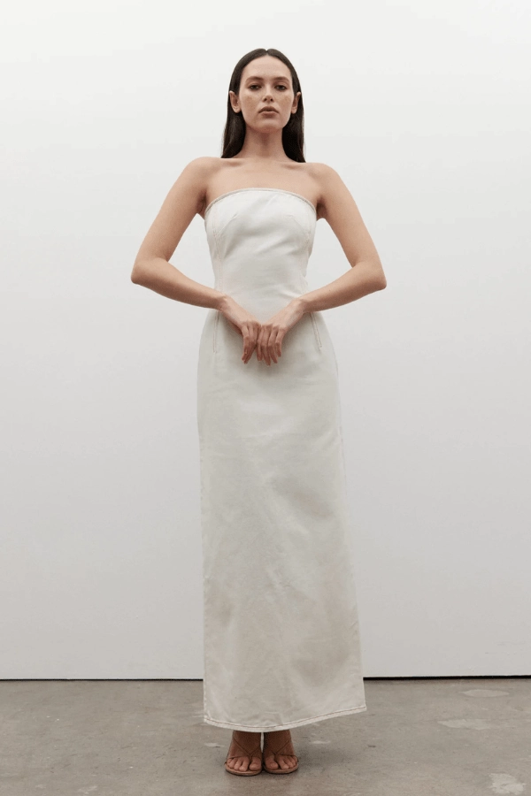 Signature-Style Amiri Denim Dress Angora