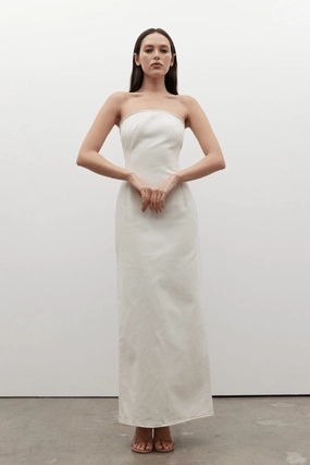 Signature-Style Amiri Denim Dress Angora