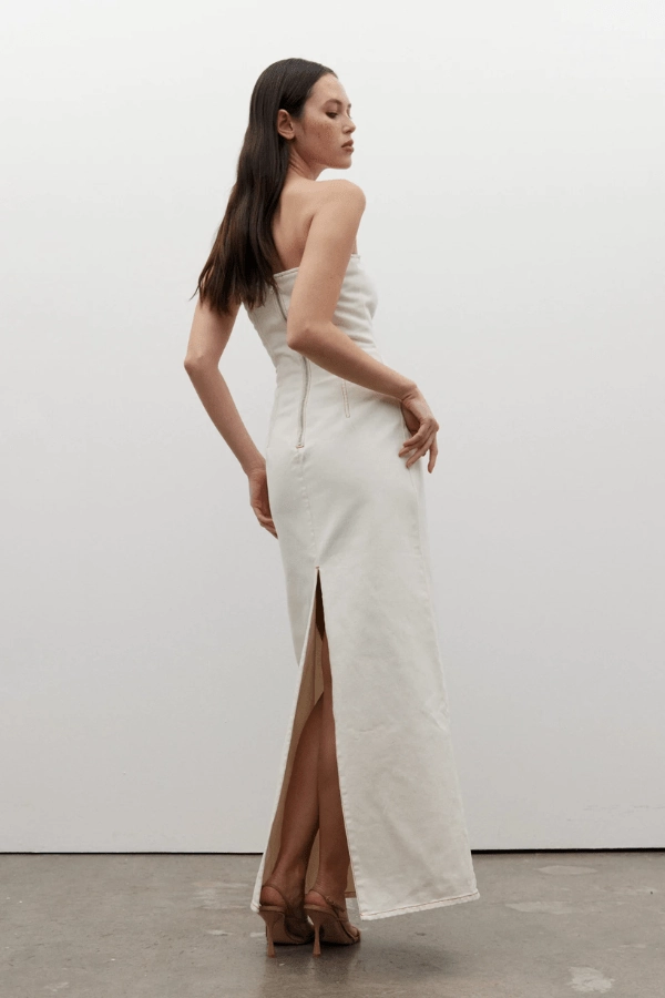 Earth Colors Amiri Denim Dress Angora