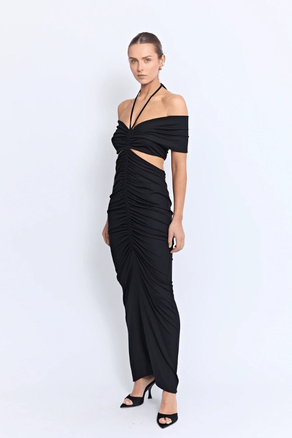 Angello Maxi Dress Black Modern Movement summer breeze