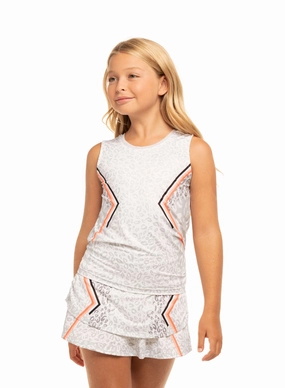 QuickDry Texture Sport Hoodie Animal Instinct Tie Back Tank