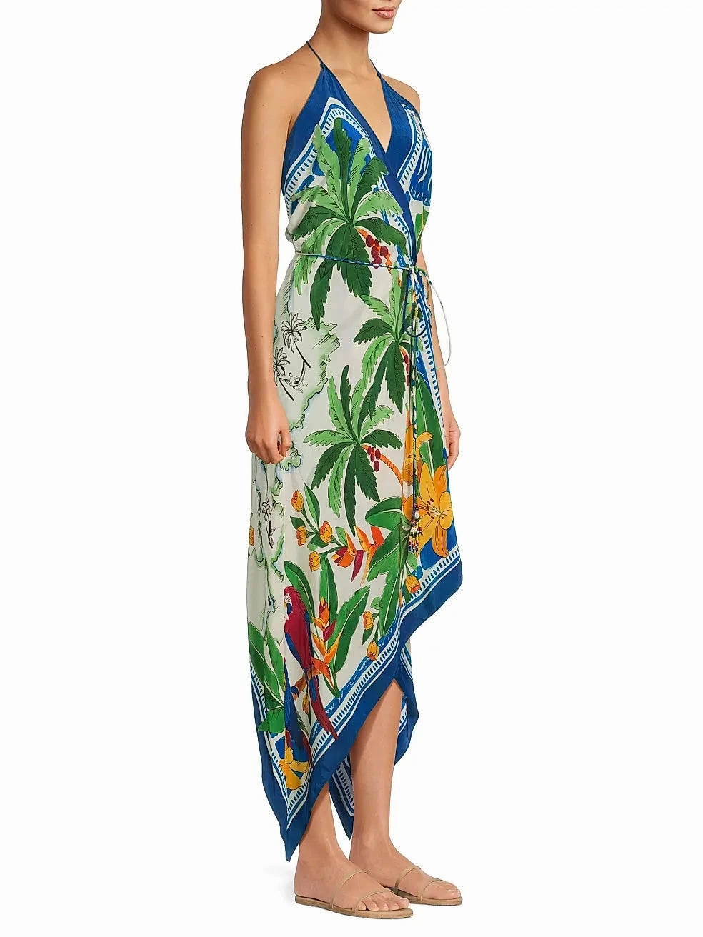 Classic Layers Tropical Destinations Dress Off-White