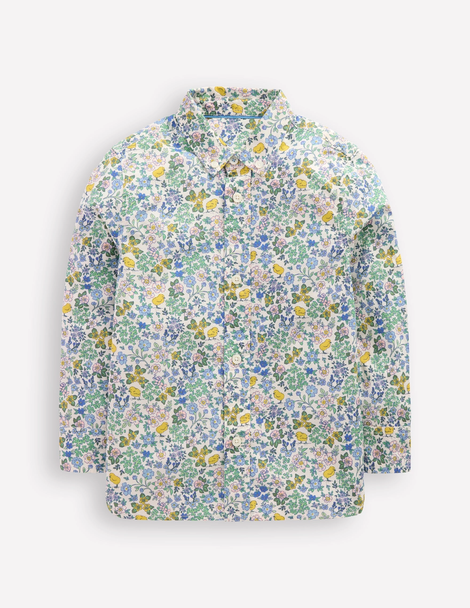 Cotton Shirt-Easter Chick Floral Noise Reducing Fabric Treatment