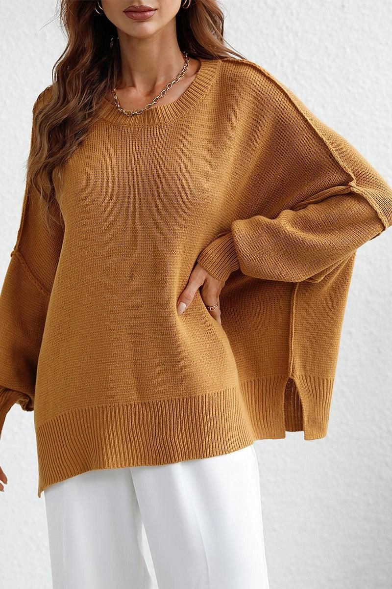 SlimFit LOOSE FIT DOLMAN SLEEVE KNIT SWEATER